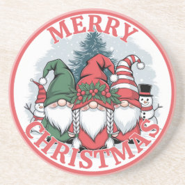 Weihnachts-Gnomes-Untersetzer Getränkeuntersetzer