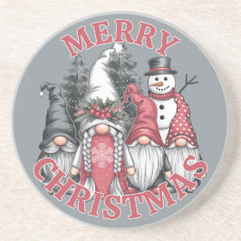 Weihnachts-Gnomes-Untersetzer Getränkeuntersetzer