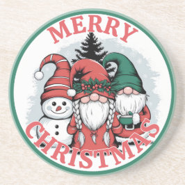 Weihnachts-Gnomes-Untersetzer Getränkeuntersetzer
