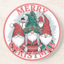 Weihnachts-Gnomes-Untersetzer Getränkeuntersetzer