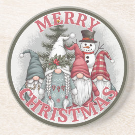 Weihnachts-Gnomes-Untersetzer Getränkeuntersetzer