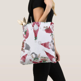 Weihnachts Gnomes Watercolor Whimsical Skandinavie Tasche