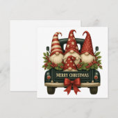 Weihnachts-Gnomes-Weihnachtskarte Feiertagskarte (Vorne/Hinten)