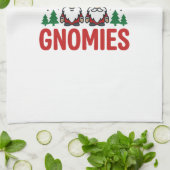 Weihnachts-Gnomies-Feiertags-Gnom-Design Geschirrtuch (Gefaltet)