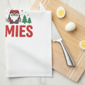 Weihnachts-Gnomies-Feiertags-Gnom-Design Geschirrtuch (Viertel Falte)