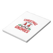 Weihnachts-Gnomies-Feiertags-Gnom-Design Notizblock (Rotiert)