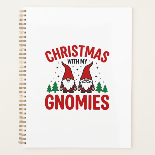 Weihnachts-Gnomies-Feiertags-Gnom-Design Planer (Vorderseite)