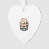 Weihnachts-Gnomies-Lichterkette Zuckerstange Ornament (Vorderseite)