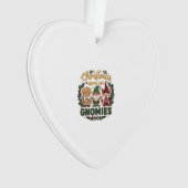 Weihnachts-Gnomies-Lichterkette Zuckerstange Ornament (Vorderseite)