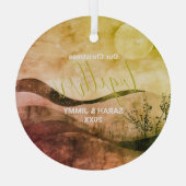 Weihnachts-Gold-Bergabenteuer Outdoor Couple Ornament Aus Glas (Rückseite)