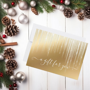 Weihnachts-Gold-Eiszapfen-Glamour