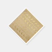 Weihnachts-Gold-Foil-Rentier und Schneeflocke Serviette (Ecke)