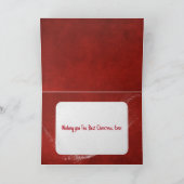 Weihnachts-Gold-Freude mit Kardinal Karte (Innenseite)