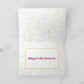 Weihnachts-Gold-Freude mit Kardinal Karte (Innenseite)