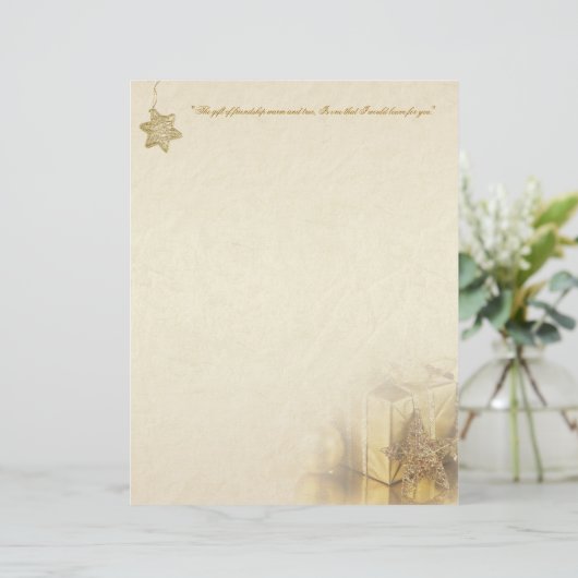 Weihnachts-Gold-Geschenkboxen (Stehend Vorderseite)