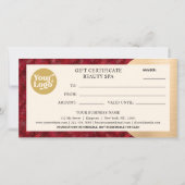 Weihnachts-Gold-Geschenkgutschein (Rückseite)