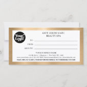 Weihnachts-Gold-Geschenkgutschein (Rückseite)