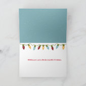 Weihnachts-Gold Karte (Innenseite)