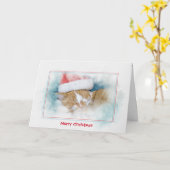 Weihnachts-Gold Karte (Gelbe Blume)