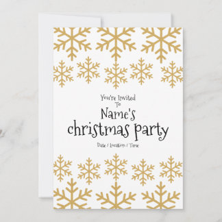 Weihnachts-Gold-Party Einladung
