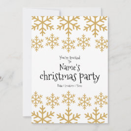 Weihnachts-Gold-Party Feiertagskarte