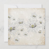 Weihnachts-Gold-Rose Schneeflocken-Brautparty Einladung (Rückseite)