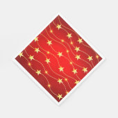 Weihnachts-Gold-Stars Serviette (Ecke)