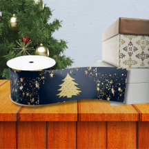 Weihnachts-Gold-Stars und -Bäume mit Baubles, ZSSG