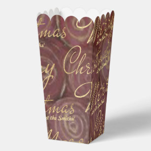 Weihnachts-Gold-Swirls-Geschenk-Schachteln Geschenkschachtel