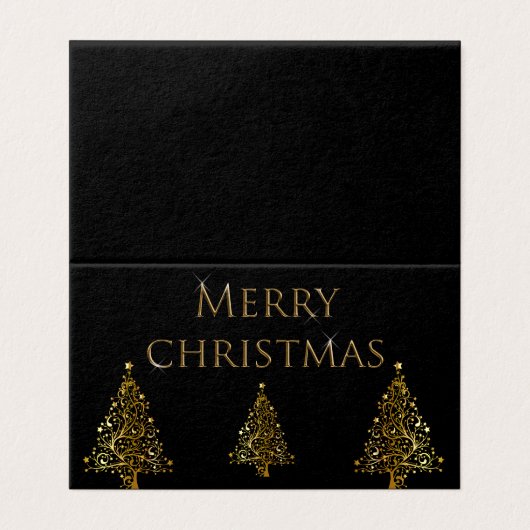 Weihnachts-Gold-Tree (Außenseite Aufgefaltet)