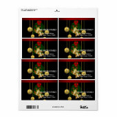 Weihnachts-Gold-Tree-Dekoration mit schwarzem Hint (Vorne)