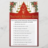Weihnachts Gold Tree Kinderzimmer Rhyme Quiz Babyd (Vorderseite)