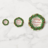 Weihnachts Gold Winter Sparkle Festlicher Winter Konfetti (Vorderseiten)