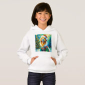 Weihnachts-Golden Retriever Hoodie (Vorne ganz)