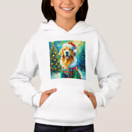 Weihnachts-Golden Retriever Hoodie