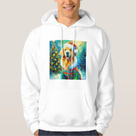 Weihnachts-Golden Retriever Hoodie