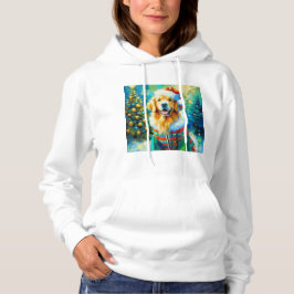 Weihnachts-Golden Retriever Hoodie