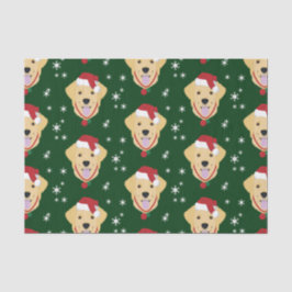 Weihnachts-Golden Retriever Hund Seidenpapier