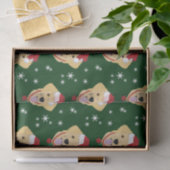 Weihnachts-Golden Retriever Hund Seidenpapier (Geschenk)