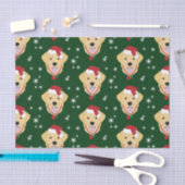 Weihnachts-Golden Retriever Hund Seidenpapier (Handwerk)