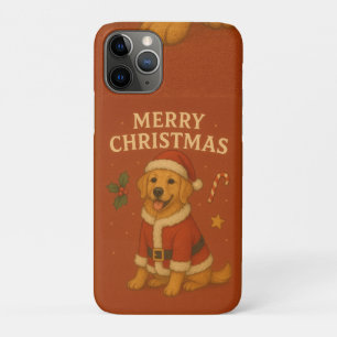 Weihnachts-Golden-Retriever-Hund Xmas-Santa-Welpe Case-Mate iPhone Hülle