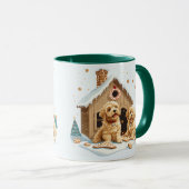 Weihnachts Golden Retriever Hunde Gingerbread Haus Tasse (VorderseiteRechts)