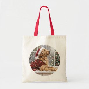 Weihnachts Golden Retriever Santa Dog Tragetasche