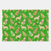 Weihnachts-Golden Retriever Umschlagpapier Blätter (Vorderseite 2)
