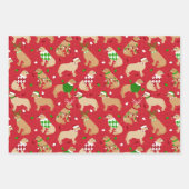 Weihnachts-Golden Retriever Umschlagpapier Blätter (Vorderseite)