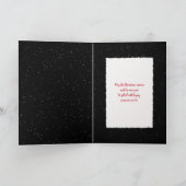 Weihnachts Goldener Retriever im Seilrahmen Feiertagskarte (Innenseite)