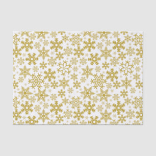 Weihnachts-Goldschneeflocken Seidenpapier