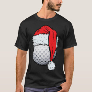 Weihnachts-Golf-Ball Weihnachtsmannmütze Weihnach T-Shirt