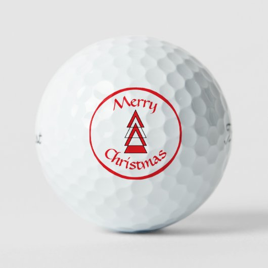 Weihnachts-Golf-Balls von dalDesignNZ Golfball (Vorderseite)