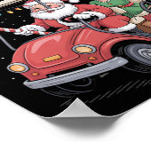 Weihnachts Golf Cart Parade Santa und Mrs. St Nick Poster (Ecke)